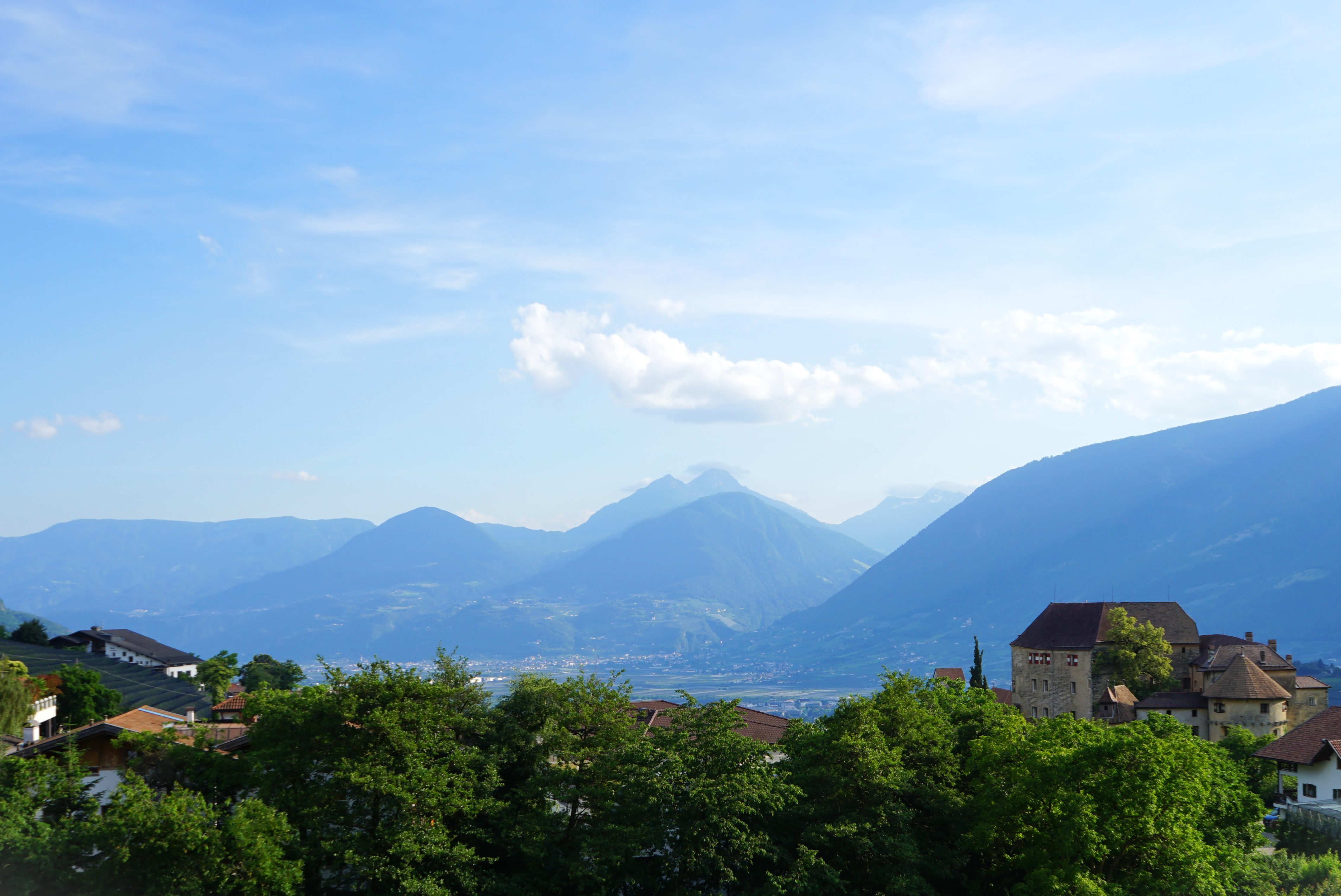 Aussicht vom Balkon Zirbe