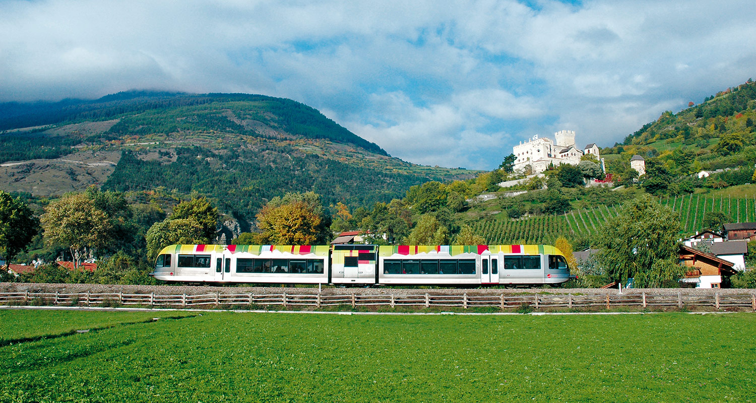 Mit der Vinschgerbahn nach Meran 